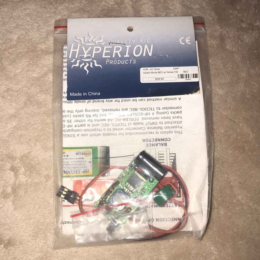 Quality R/C Hyperion Products Switch Mode BEC w/noise filter New